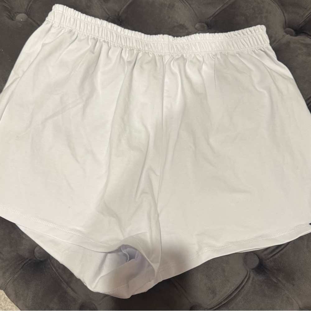 Women's White Athletic Shorts